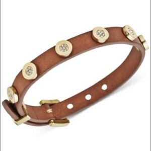 Michael Kors Pave Stud Leather Bracelet